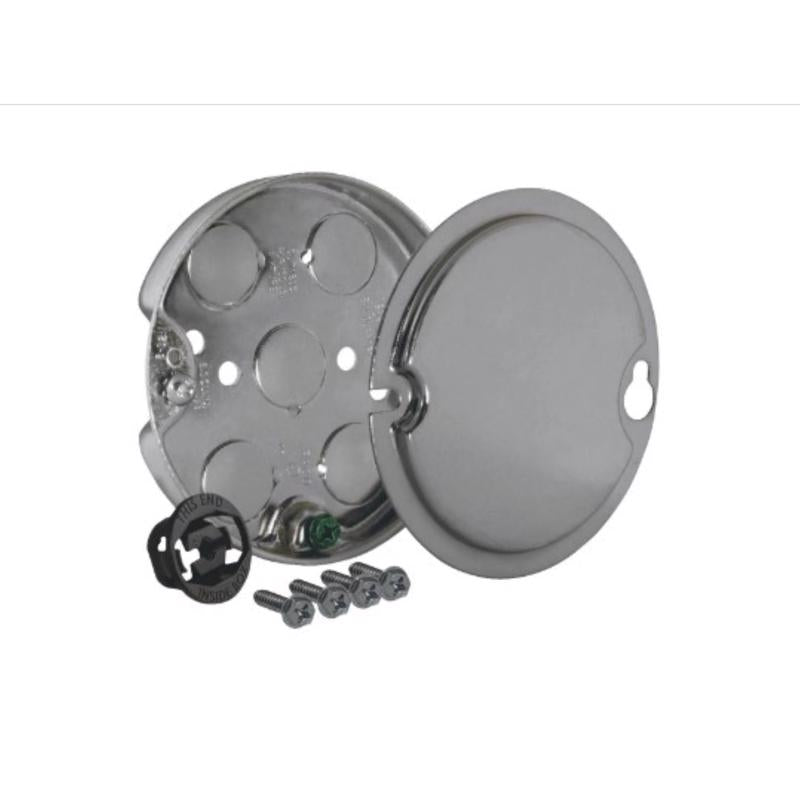 Southwire Old Work Round Steel Ceiling Box