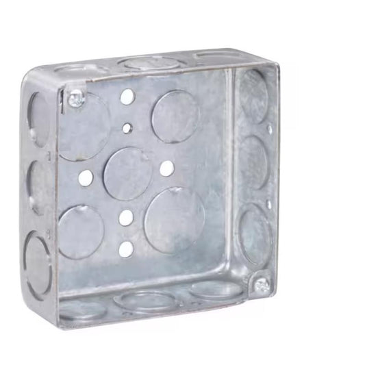 Southwire Old Work 21 cu in Square Galvanized Steel Electrical Box Gray