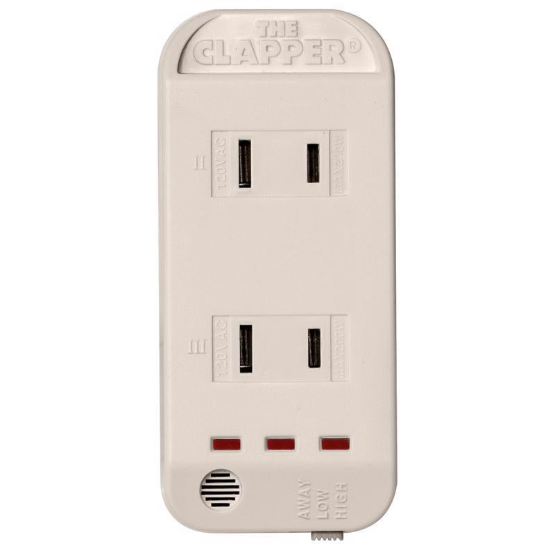 The Clapper 3.3 amps Single Pole Sensor Sound Activated Switch White 1 pk