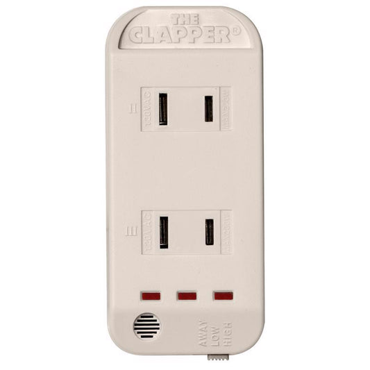 The Clapper 3.3 amps Single Pole Sensor Sound Activated Switch White 1 pk