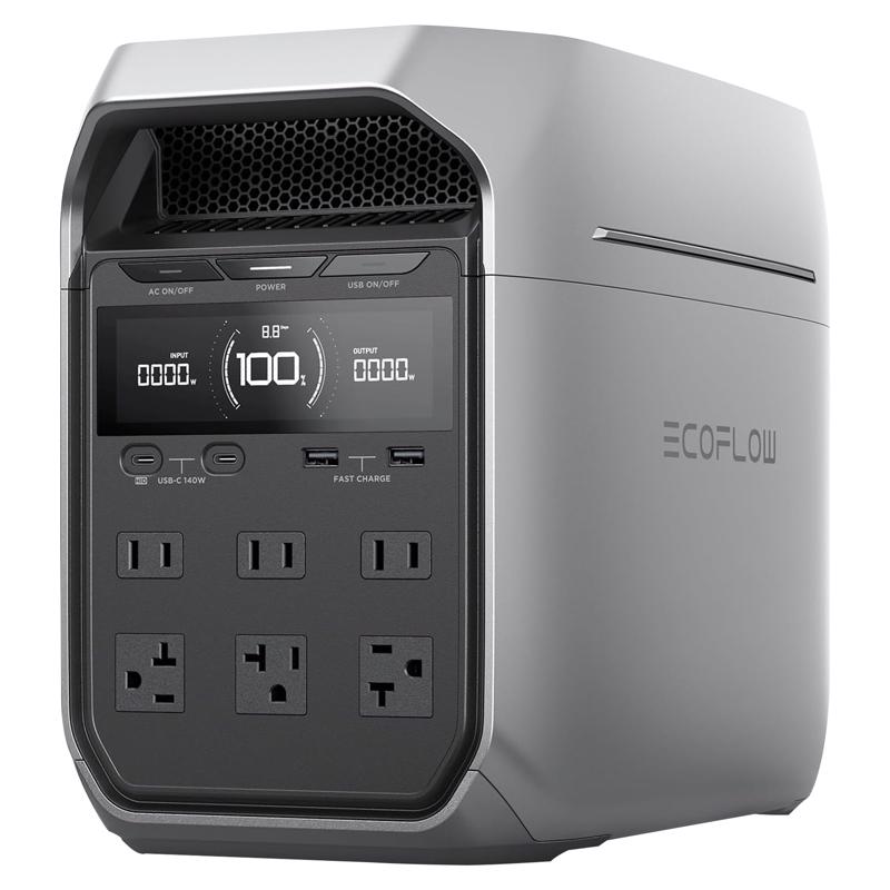 EcoFlow Delta 3 1024 W Solar and Battery Portable Portable Power Station 1024 W