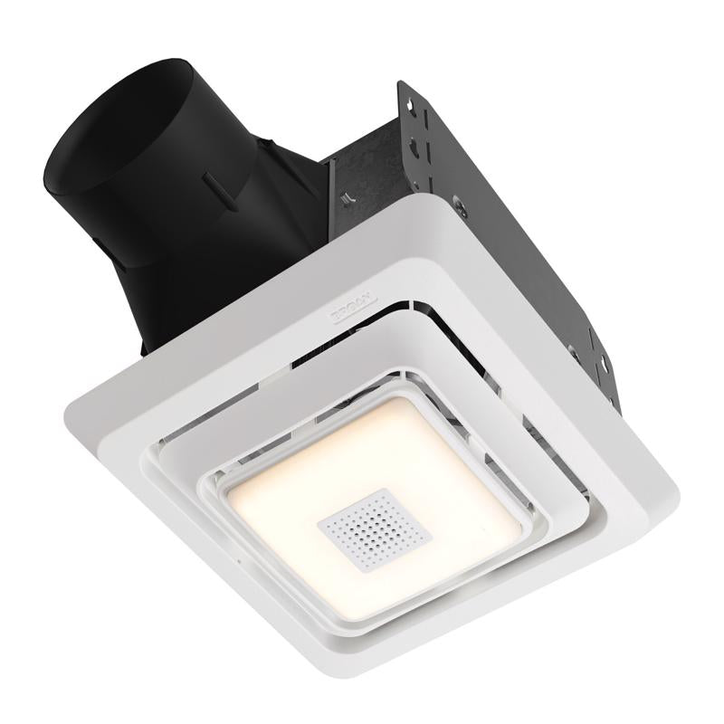 Broan-NuTone Roomside 70 CFM 2 Sones Bathroom Exhaust Fan with Bluetooth Speaker and Light