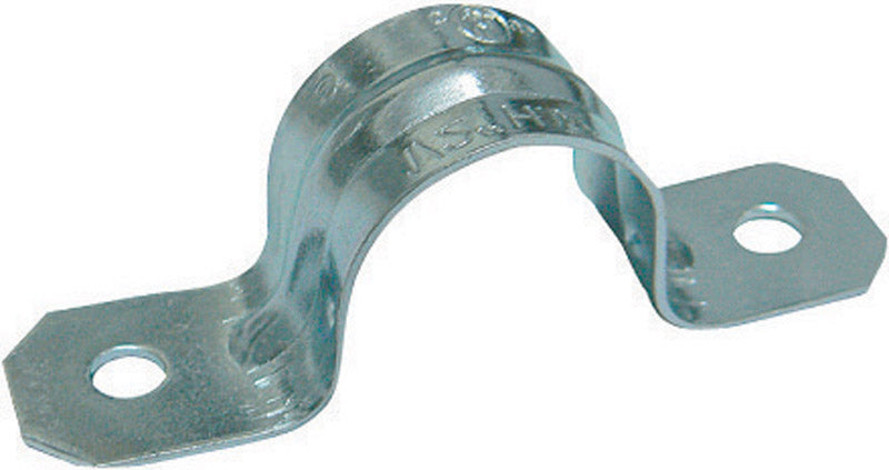 Sigma Engineered Solutions ProConnex 1/2 in. D Zinc-Plated Steel 2 Hole Strap 50 pk