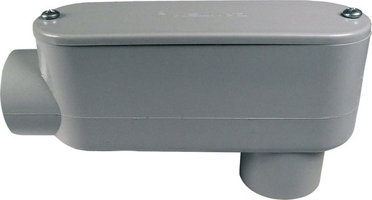 Cantex 1-1/2 in. D PVC Conduit Body For PVC 1 pk