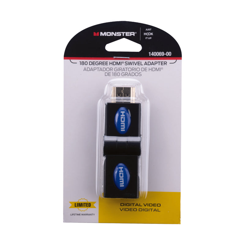 Monster Just Hook It Up Swivel HDMI Adapter 1 pk