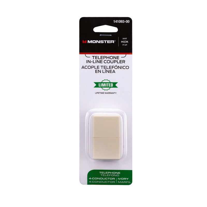 Monster Just Hook It Up 0 ft. L Ivory Modular In Line Coupler