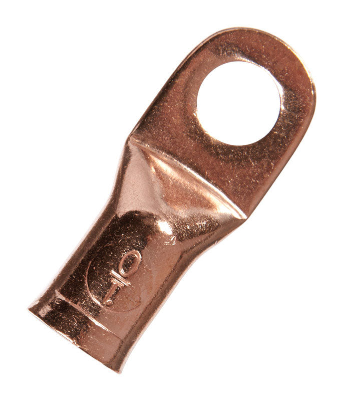 Jandorf 1/0 Ga. Uninsulated Wire Electrical Lug Copper 1 pk