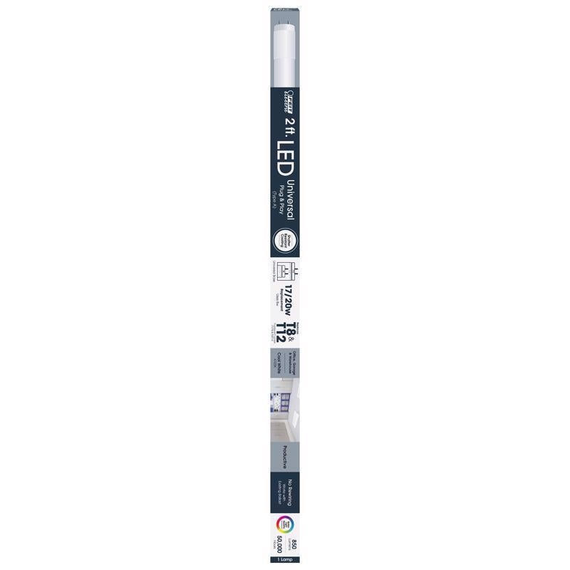 Feit Linear T8 G13 (Medium Bi-Pin) LED Bulb Cool White 20 Watt Equivalence 1 pk