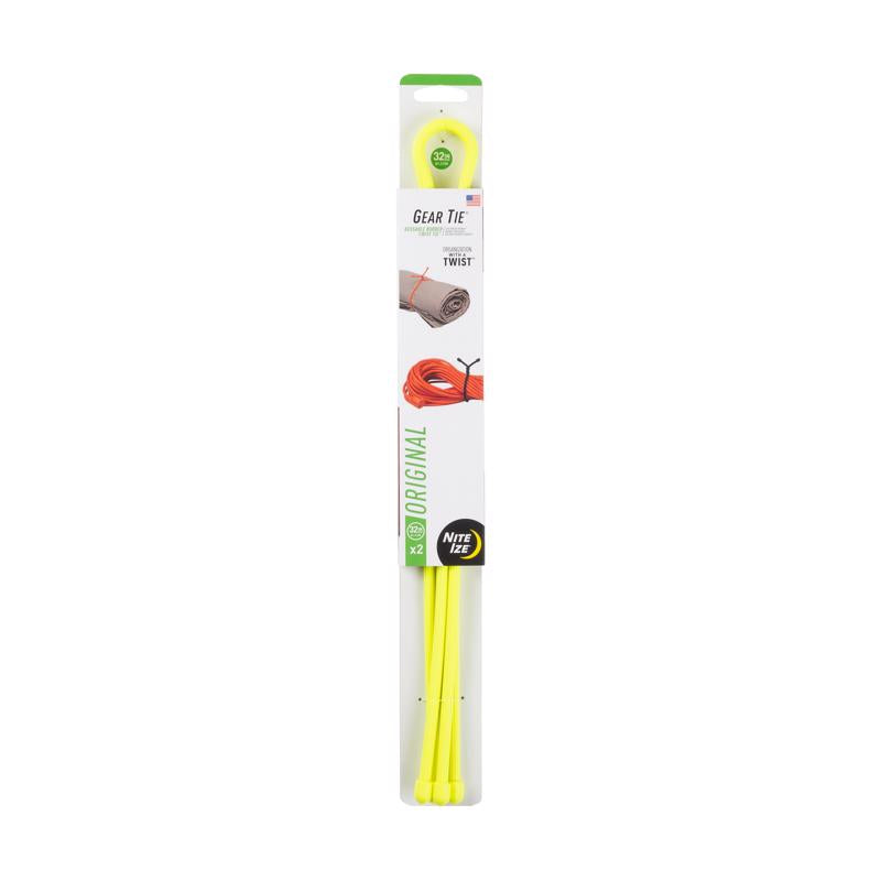 Nite Ize Gear Tie 32 in. L Yellow Twist Ties 2 pk