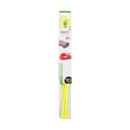 Nite Ize Gear Tie 32 in. L Yellow Twist Ties 2 pk