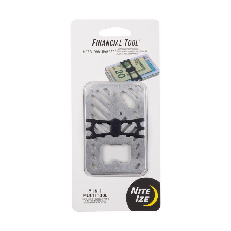 Nite Ize Financial Tool 7 In 1 Multi Tool Wallet Stainless Steel 1 pk