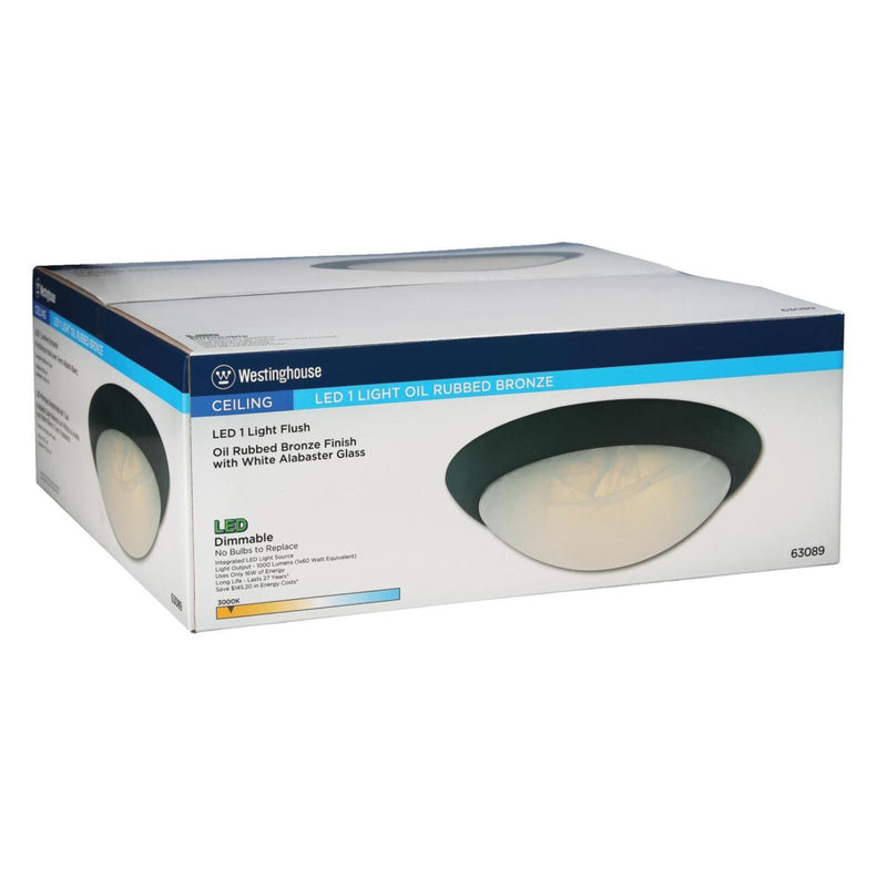 Westinghouse  3.5 in. H x 11 in. W x 11 in. L Oil Rubbed Bronze Ceiling Light