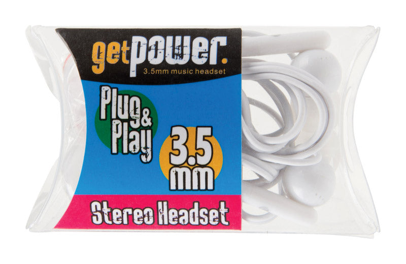 GetPower Stereo Headset 1 pk