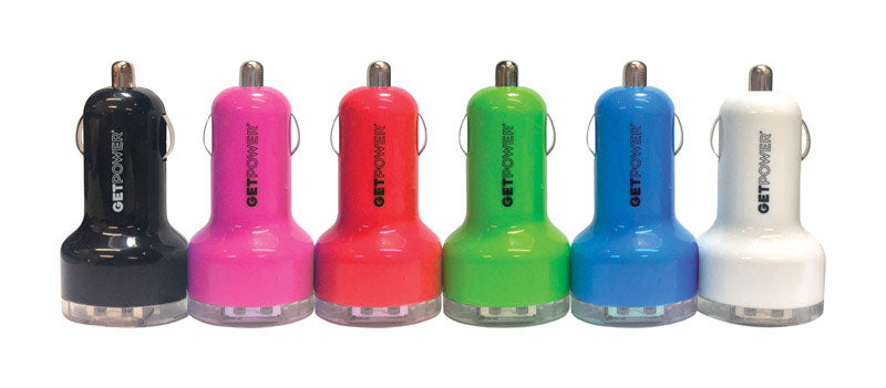 GetPower Dual USB Car Adapter 1 pk