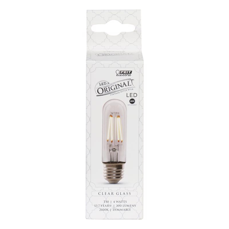 Feit T10 E26 (Medium) LED Bulb Soft White 40 Watt Equivalence 1 pk