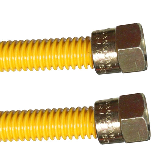 Dormont 1/4 in. Flare Sizes X 3/8 in. D Flare 10 in. Corrugated Stainless Steel Gas Connector