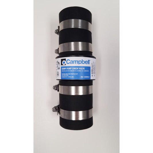 Campbell 1-1/2 in. D X 1-1/2 in. D Plastic Swing Check Valve