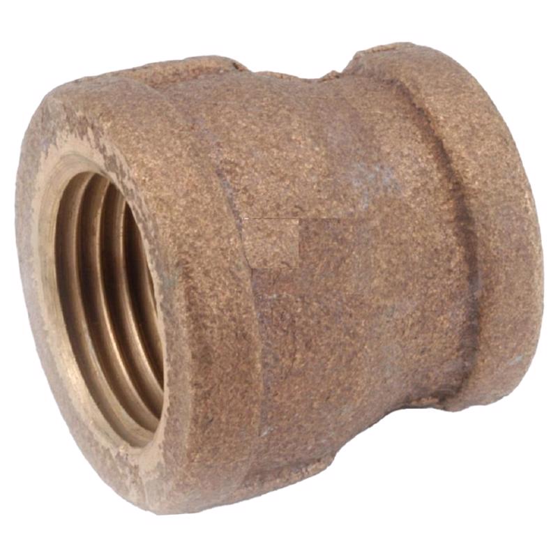 Anderson Metals 1/2 in. FPT in. X 3/8 in. D FPT Brass Reducing Coupling