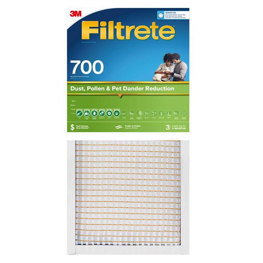 Filtrete 3M 12 in. W X 24 in. H X 1 in. D Polypropylene 700 MPR Pleated Air Filter 1 pk
