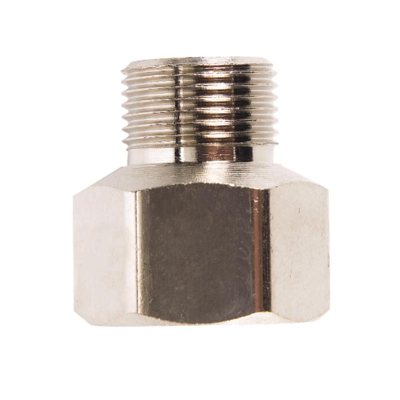 Anderson Metals 1/2 in. Female Compression Swivel in. X 3/8 in. D Male Compression Chrome Faucet Ada