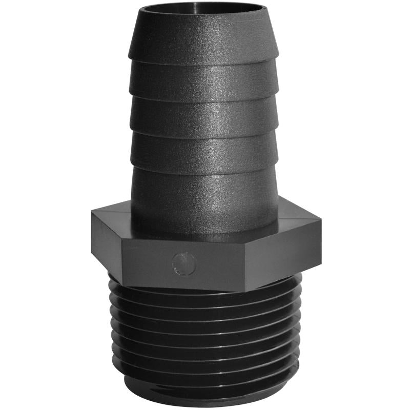 Green Leaf 1/2 in. MPT X 1/4 in. D Barb Polypropylene Hose Adapter 1 pk