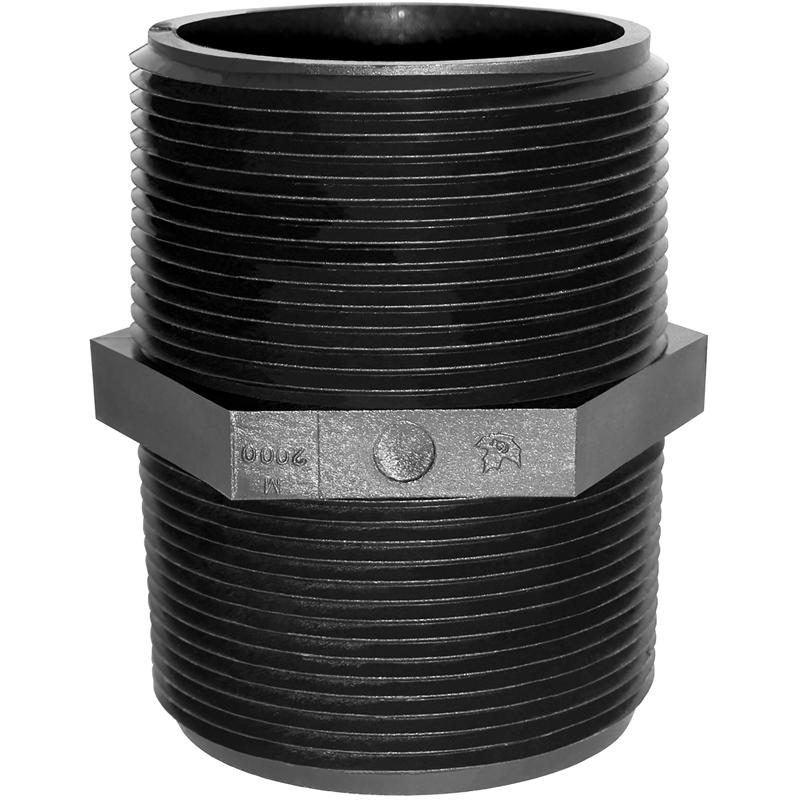 Green Leaf Schedule 80 1/4 in. MPT X 1/4 in. D MPT Polypropylene Nipple 1 pk