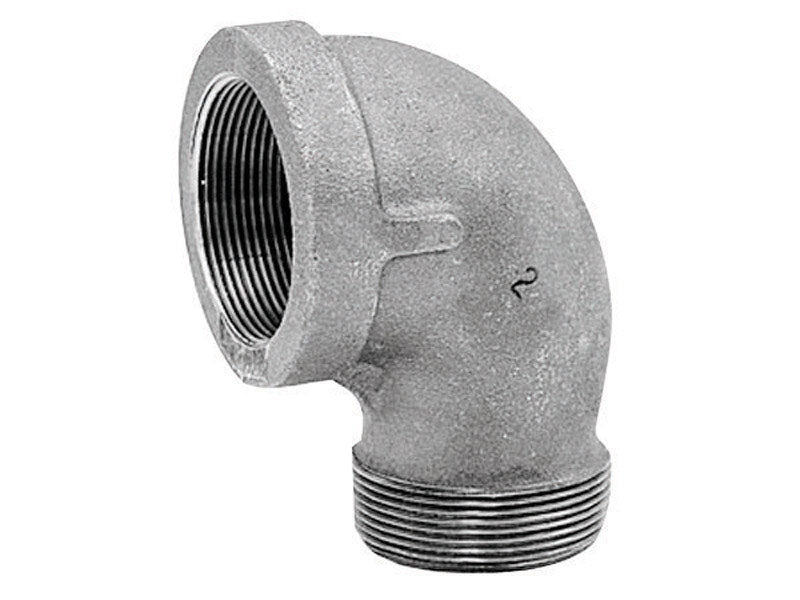 Anvil 1/8 in. FPT X 1/8 in. D MPT Black Malleable Iron Street Elbow