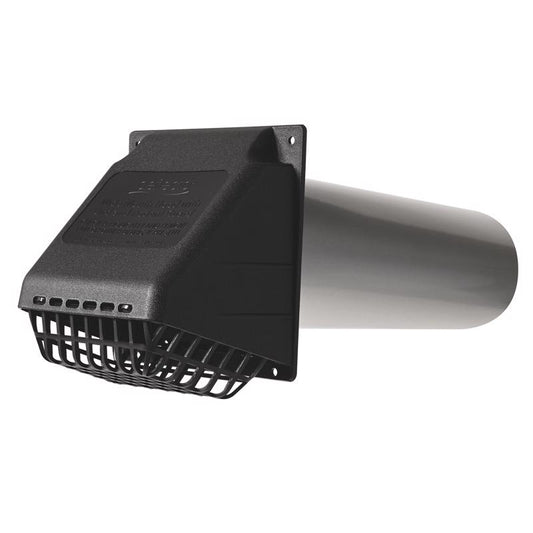 Ace 4 in. W X 4 in. L Metallic Black Resin Dryer Vent Hood