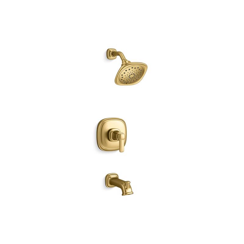 Kohler Envelu Gold Tub and Shower Faucet