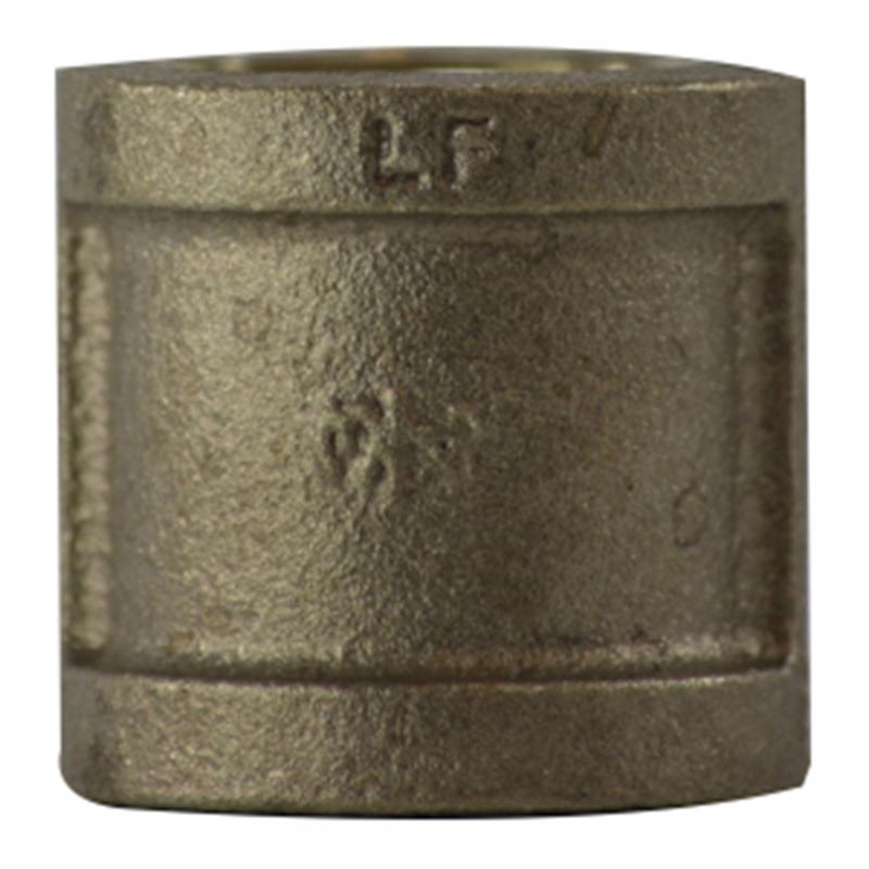 Anderson Metals 1-1/4 in. FPT in. X 1-1/4 in. D FPT Red Brass Coupling