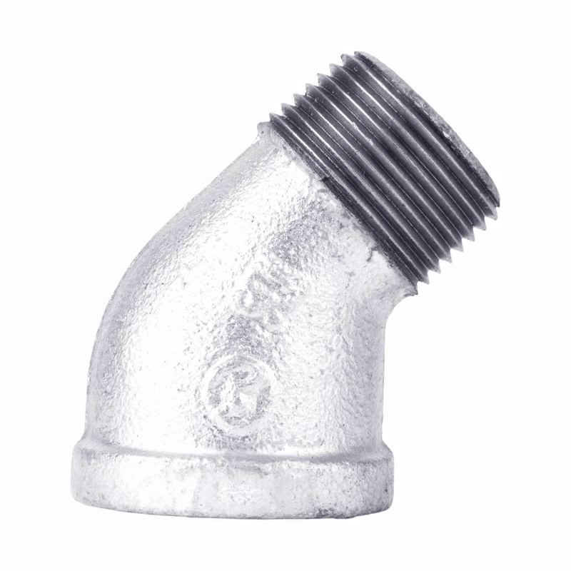 STZ Industries 1 in. FIP each X 1 in. D MIP Galvanized Malleable Iron 45 degree Street Elbow