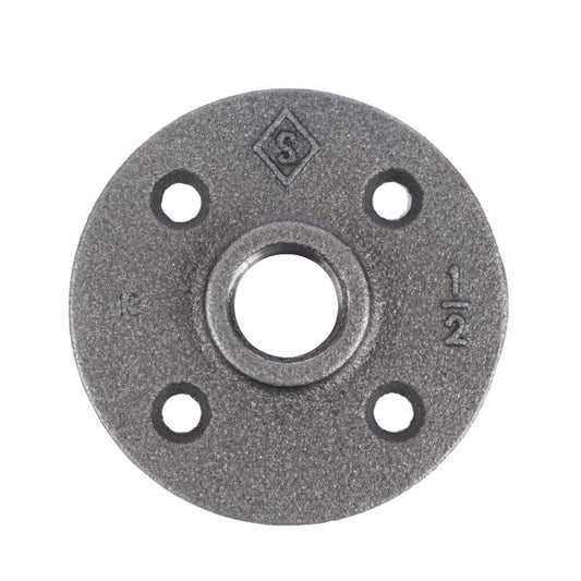 STZ Industries 1/2 in. FIP each Black Malleable Iron Floor Flange