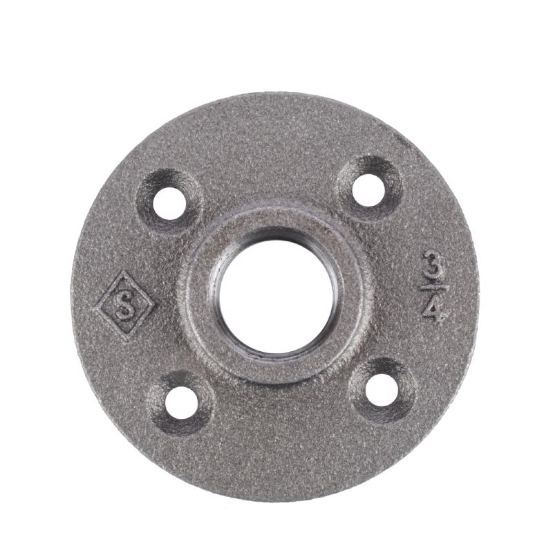 STZ Industries 3/4 in. FIP each Black Malleable Iron Floor Flange