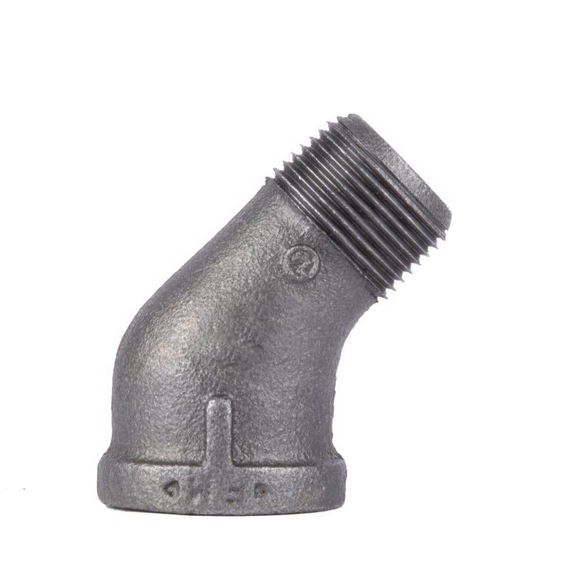 STZ Industries 1/8 in. MIP each X 1/8 in. D FIP Black Malleable Iron 45 degree Street Elbow