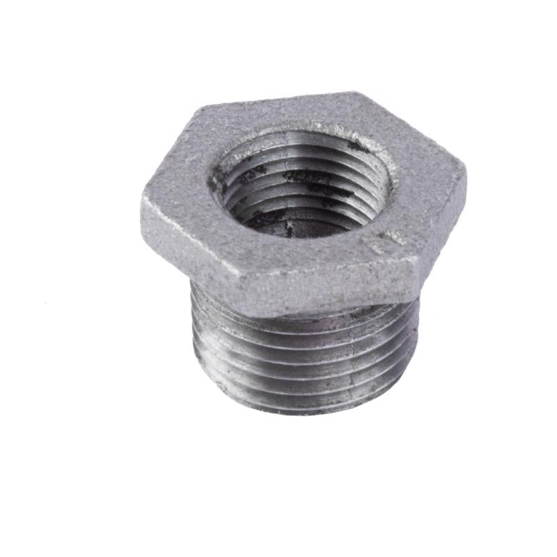 STZ Industries 1/2 in. MIP each X 3/8 in. D FIP Black Malleable Iron Hex Bushing
