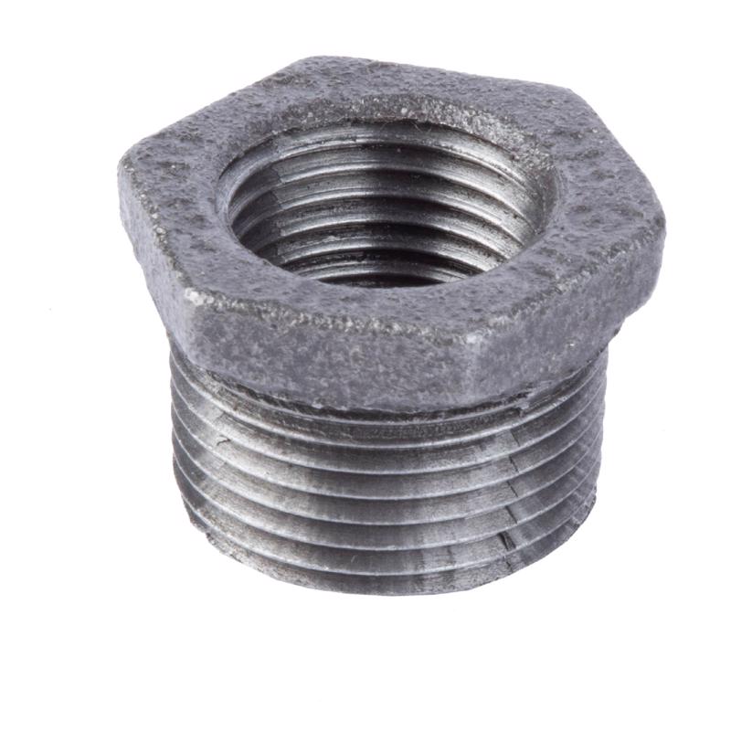 STZ Industries 3/4 in. MIP each X 1/2 in. D FIP Black Malleable Iron Hex Bushing