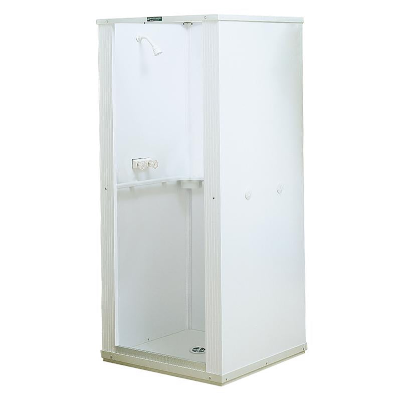 Mustee Durastall 74.75  H X 32-5/8 in. W X 32-5/8 in. L White Shower Stall