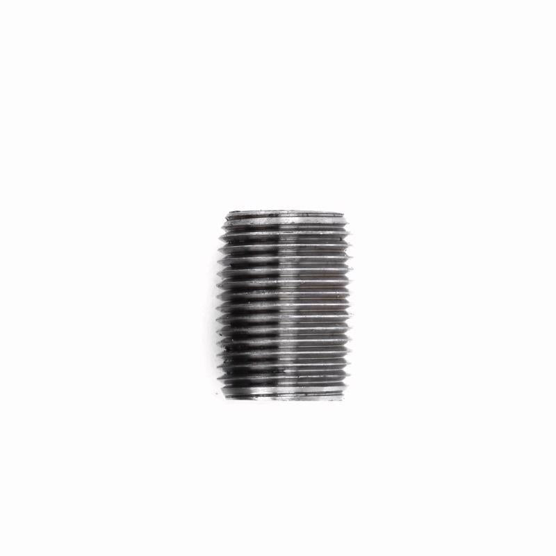 STZ Industries 1/4 in. MIP each X 1/4 in. D MIP Black Steel Close Nipple