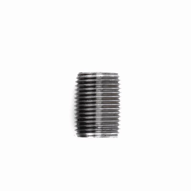 STZ Industries 3/8 in. MIP each X 3/8 in. D MIP Black Steel Close Nipple