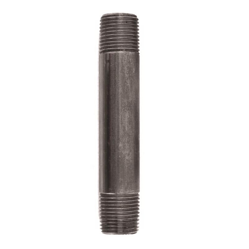 STZ Industries 1/2 in. MIP each X 1/2 in. D MIP Black Steel 4-1/2 in. L Nipple