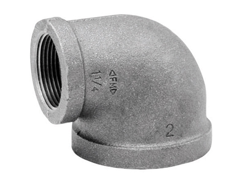 Anvil 1 in. FPT X 3/4 in. D FPT Black Malleable Iron 90 Degree Elbow