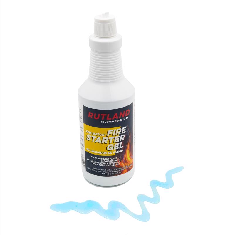 Rutland One Match Gelled Alcohol Fire Starter 10 min 32 oz