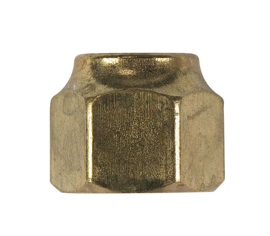 JMF Company 1/4 in. Flare X 1/4 in. D CTS Brass Forged Flare Nut