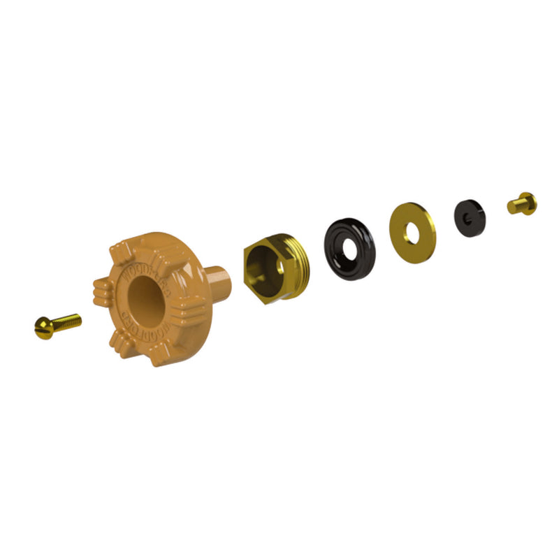 Woodford Model 14 1/2 in. MIP in. Hose Anti-Siphon Brass Frost-Proof Sillcock