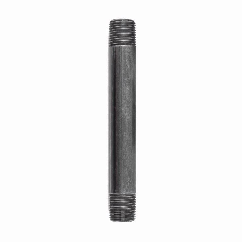 STZ Industries 1/8 in. MIP each X 1/8 in. D MIP Black Steel 6 in. L Nipple