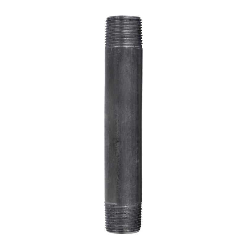 STZ Industries 3/4 in. MIP each X 3/4 in. D MIP Black Steel 7 in. L Nipple