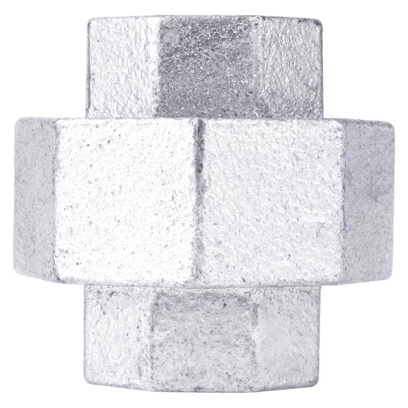 STZ Industries 1/8 in. FIP each X 1/8 in. D FIP Galvanized Malleable Iron Union