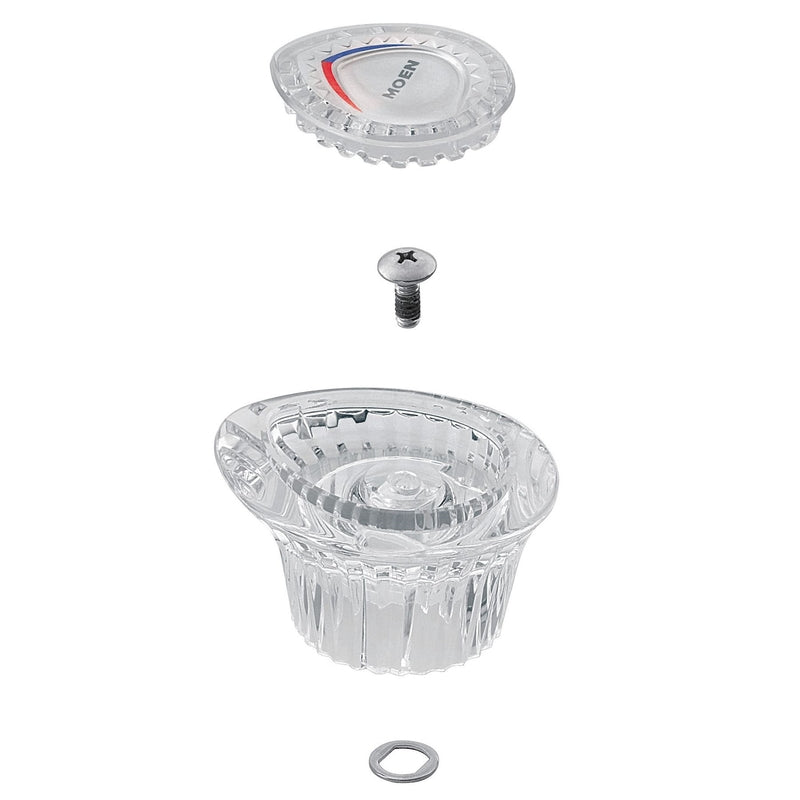 Moen Chateau Clear Bathroom Faucet Handles