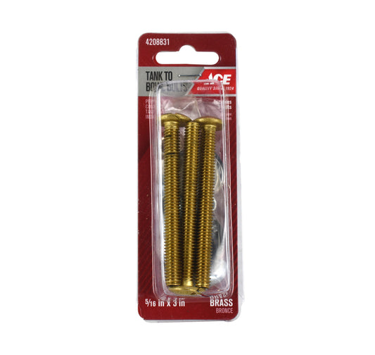 Ace Tank to Bowl Bolts Brass