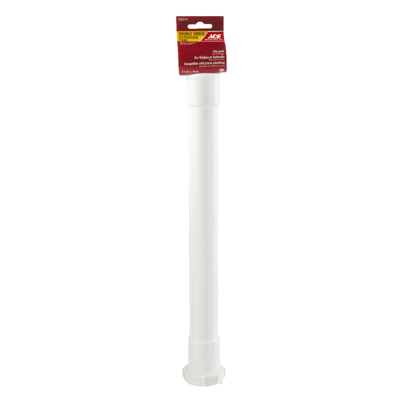 Ace 1-1/2 in. D X 16 in. L Polypropylene Extension Tube